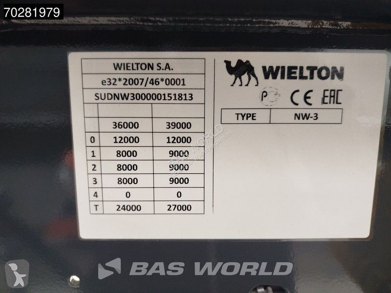 Semiremorca Wielton NEW 55m3 Liftachse HARDOX