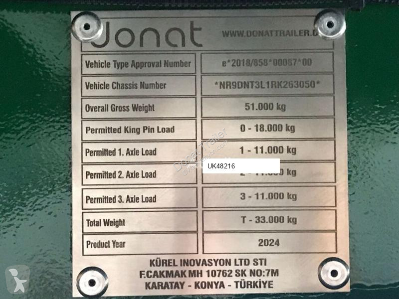 Трал Donat 3 axle lowbed extendable - SAF -...