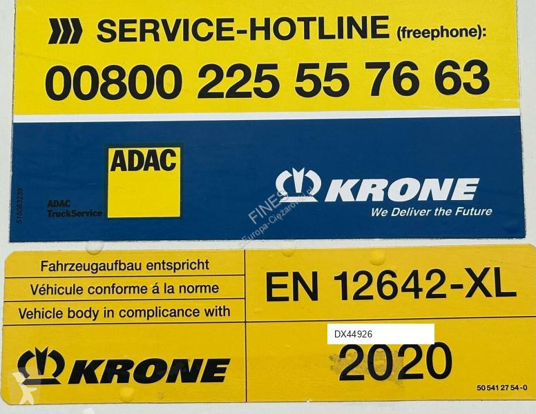 نصف مقطورة Krone STANDARD / FIRANKA / XL / MAŁY...