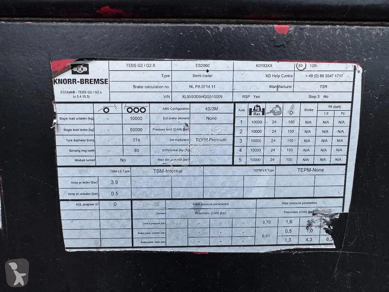 Maskinbæreren TSR 5.SOD-25-50.5H 12,8 METER...