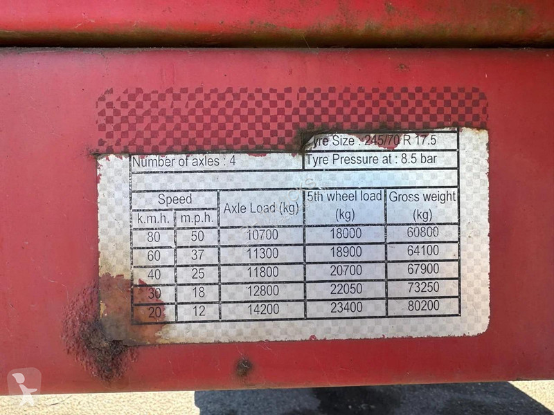 نصف مقطورة Kel-Berg 4 AXLE - SAF - EXTENDABLE...