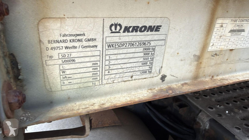 Semirremolque Krone 27 (DRUM BRAKES / FREINS...