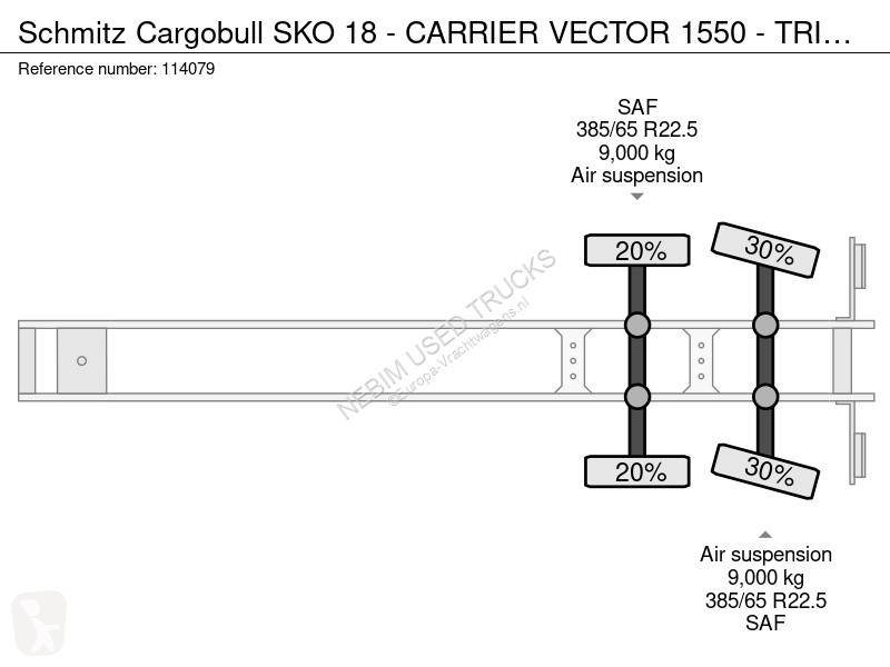 نصف مقطورة Schmitz Cargobull 18 - CARRIER...
