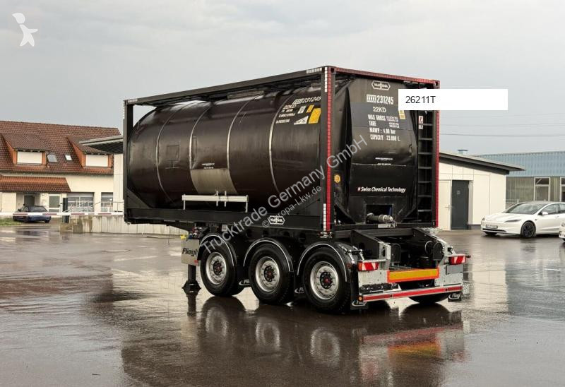 نصف مقطورة Fliegl 760 SDS 380 + Tank 20ft