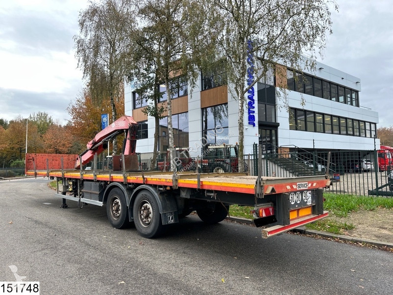 Semitrailer Lecitrailer open laadbak Fassi, Remote