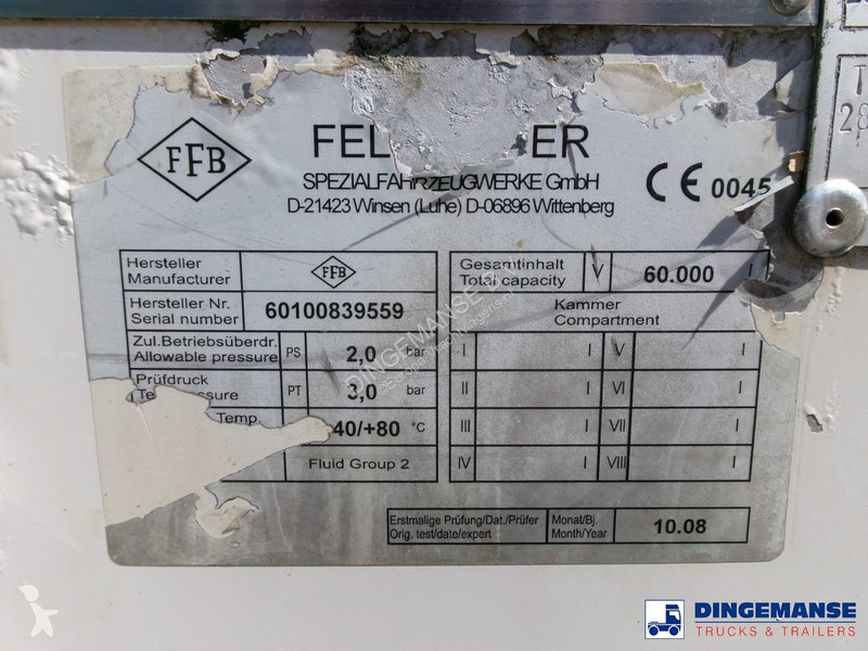 Feldbinder Powder tank alu (tipping) 60 m3...