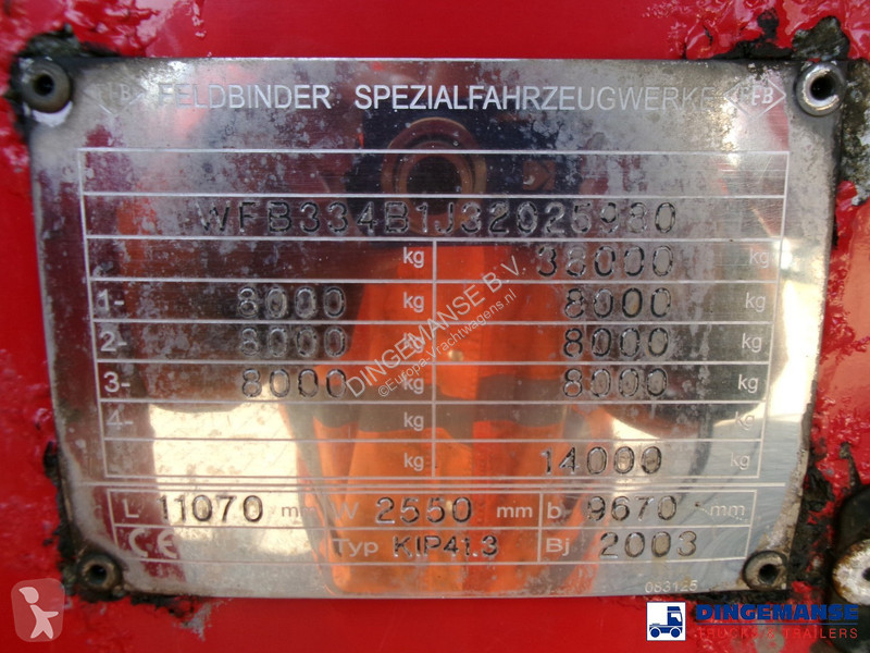 Semiremorca Feldbinder Powder tank alu 41 m3...