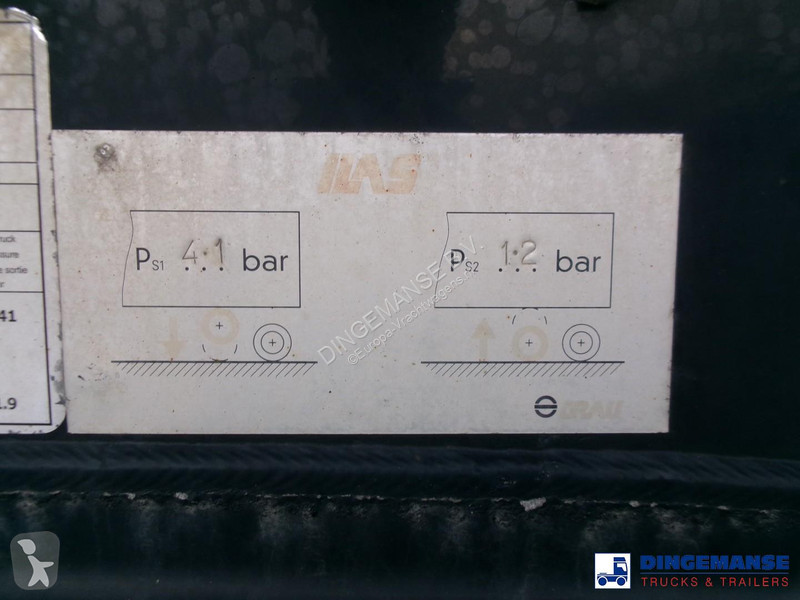 نصف مقطورة Feldbinder Powder tank alu 38 m3...