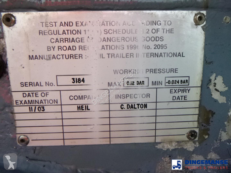 نصف مقطورة  Fuel tank alu 34.2 m3 / 1 comp