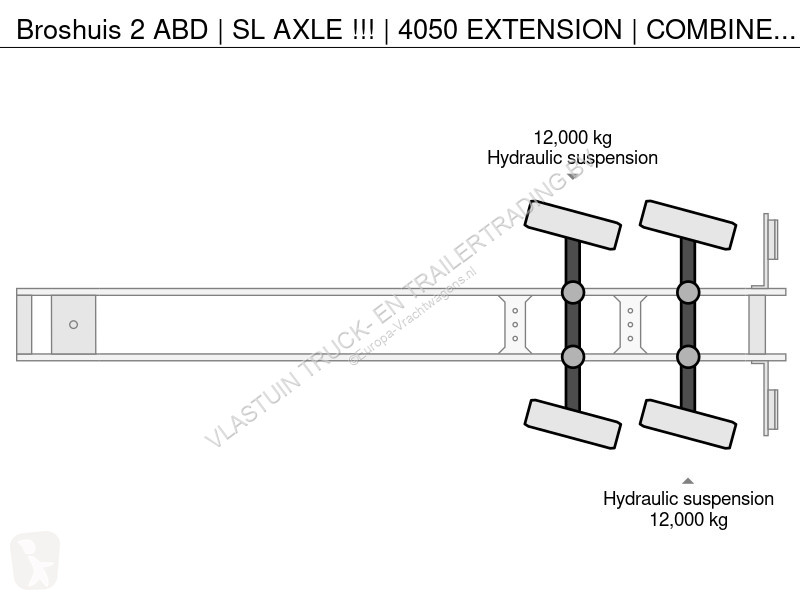 Semiremorca Broshuis 2 ABD | SL AXLE !!! | 4050...