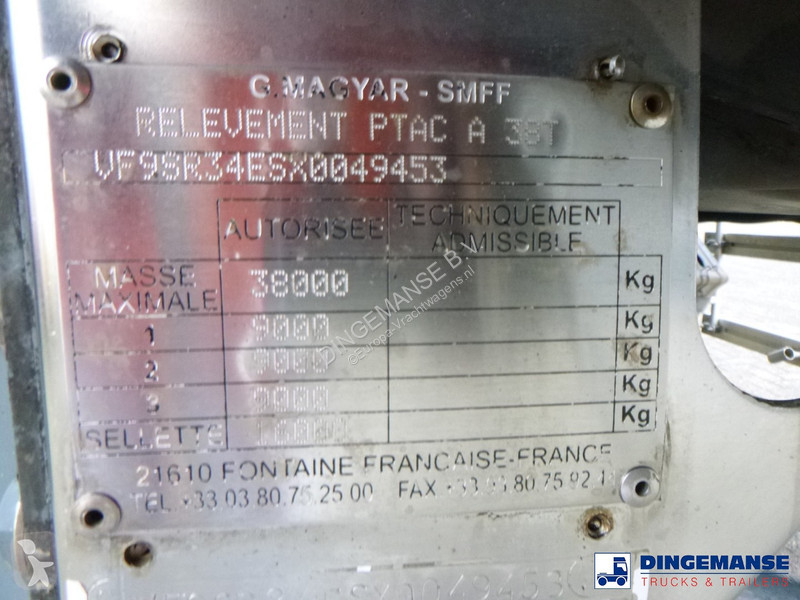 Semiremorca Magyar Bitumen tank inox 30 m3 / 1...