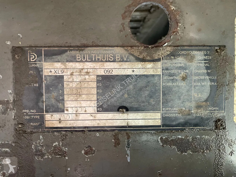 Semi reboque Bulthuis 92m3 Cargo Floor Liftas...