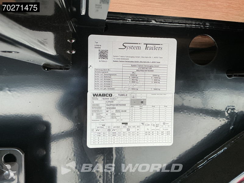 Semi remorque System Trailers LPRS18 NEW...