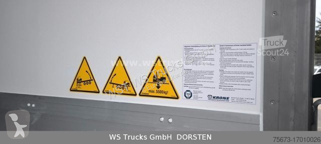 Semitrailer Krone Kühlauflieger Carrier Vector...