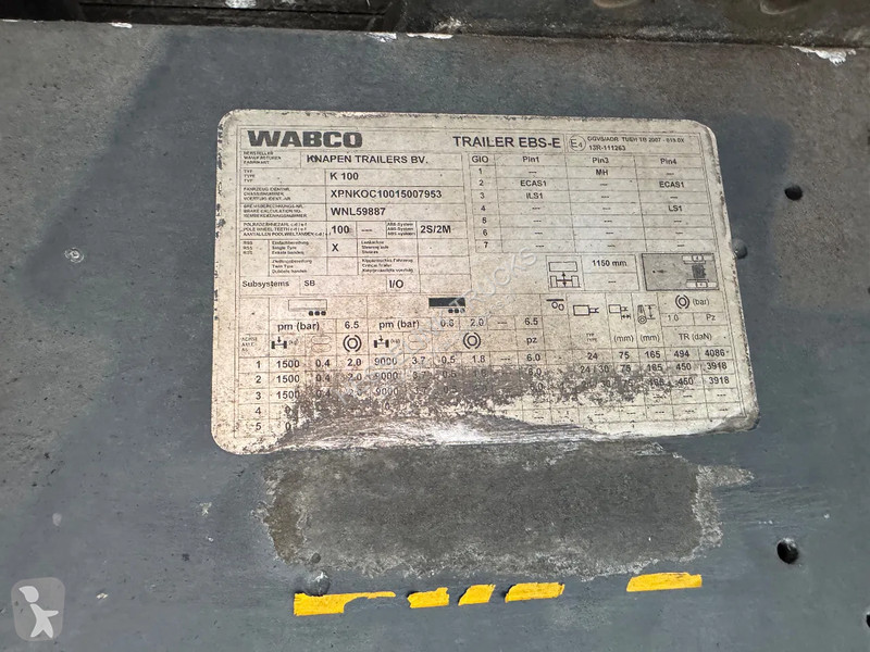Semitrailer  K100 65m3 Agrar 370H Hydraulisch...