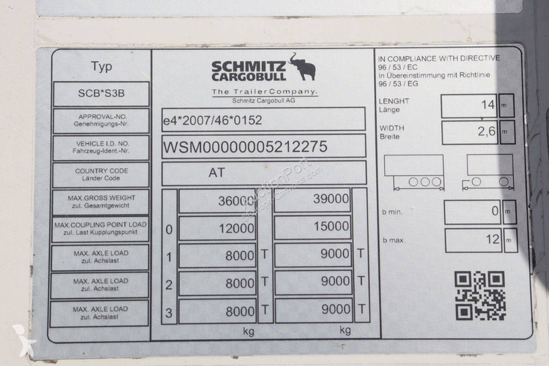 Semirremolque Schmitz Cargobull SCB*S3B