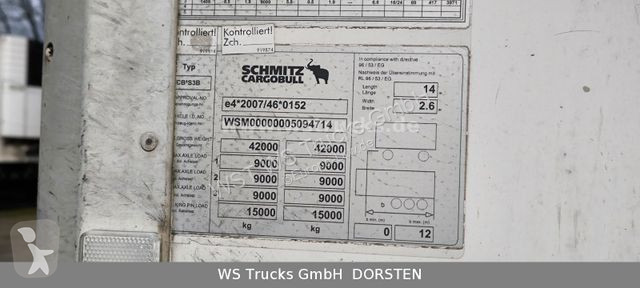 Semitrailer Schmitz Cargobull 24 Kühlauflieger...
