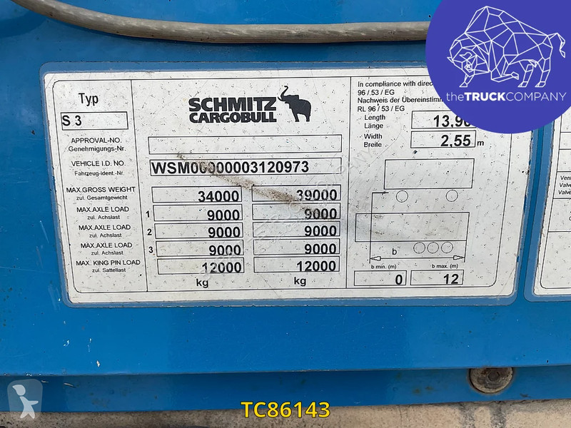 Semi remorque Schmitz Cargobull scs 27 srem