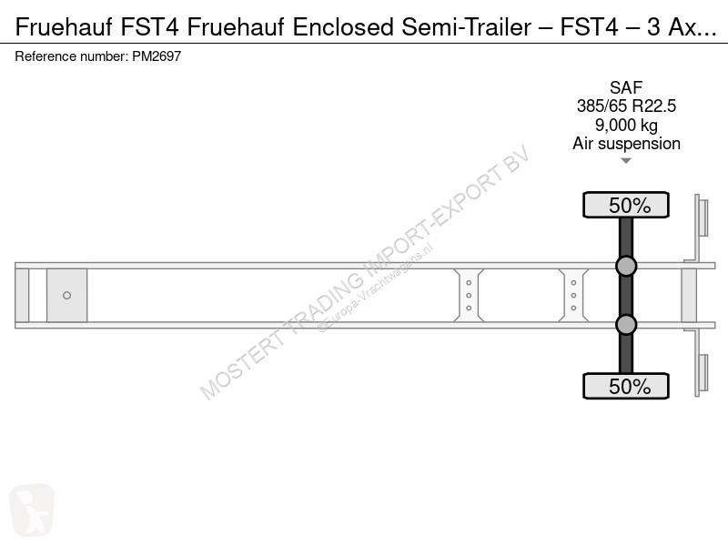 Semitrailer Fruehauf FST4 Fruehauf Enclosed...