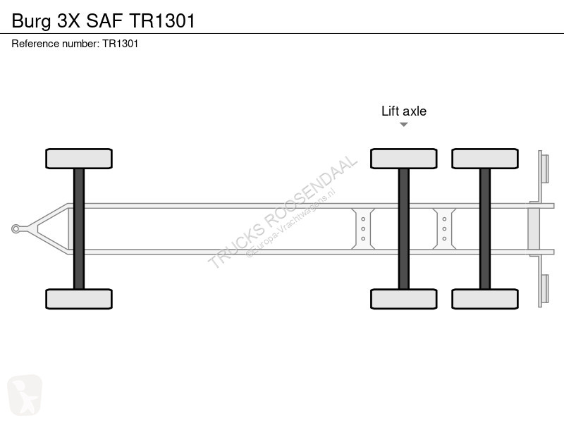 Semirimorchio Burg 3X SAF