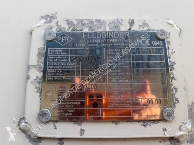 نصف مقطورة Feldbinder cisterna pulverulentos 62m3