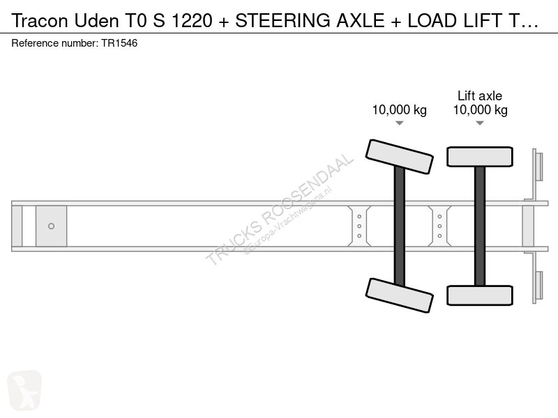 نصف مقطورة Tracon Uden Uden T0 S 1220 +...