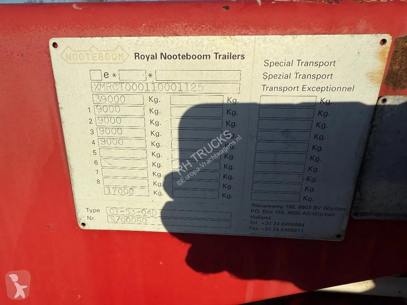نصف مقطورة Nooteboom CT-53-04D + CT-26-01 -...