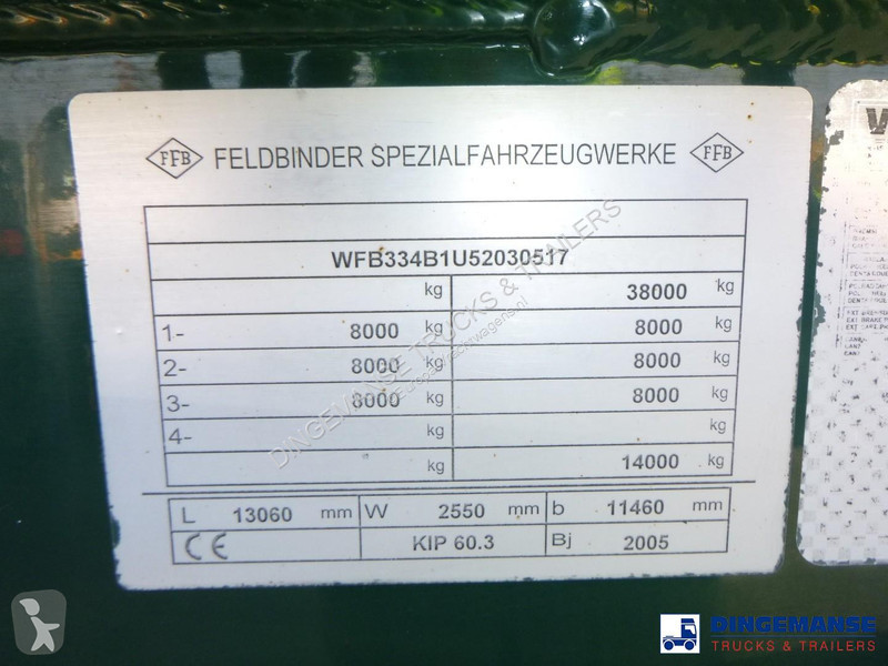 Semirremolque Feldbinder Powder tank alu 60 m3...