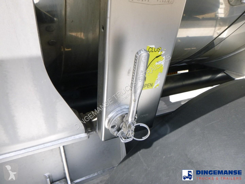 نصف مقطورة Van Hool Food tank inox 28.5 m3 / 3...