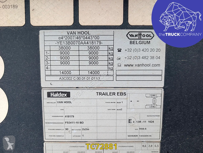 نصف مقطورة Van Hool 40/45'