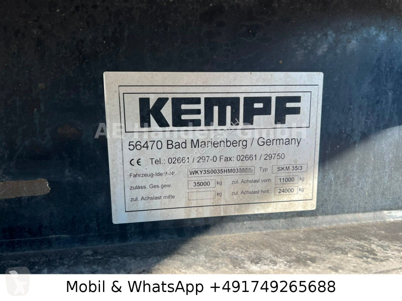 نصف مقطورة Kempf SKM 35/3 Alu 35m3...