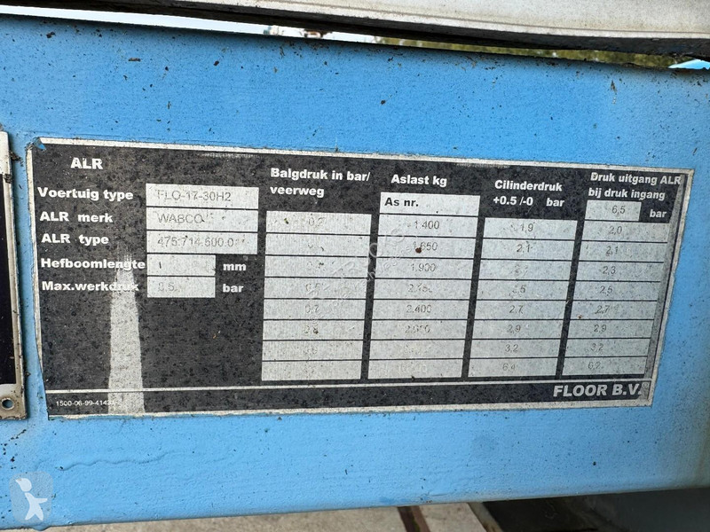 Sættevogn Floor FLO-17-30H2 3 AXLE SAF + KENNIS...