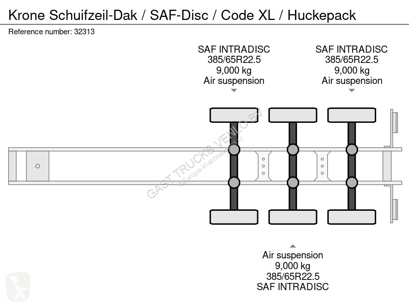 Oplegger Krone Schuifzeil-Dak / SAF-Disc / Code...