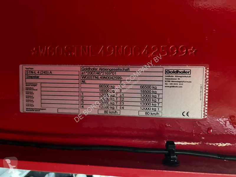 Semitrailer Goldhofer STN-L 4 (245) A RM2 Stepstar