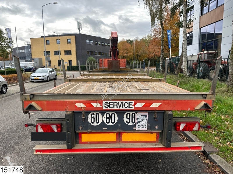 Semitrailer Lecitrailer open laadbak Fassi, Remote