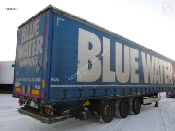 Semitrailer skjutbara ridåer (flexibla skjutbara sidoväggar) Krone