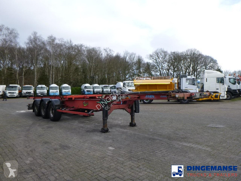 نصف مقطورة Asca 3-axle container trailer