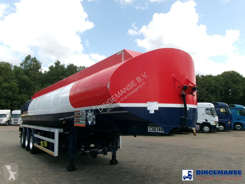 Semirimorchio  Fuel tank alu 42.8 m3 / 6 comp +...