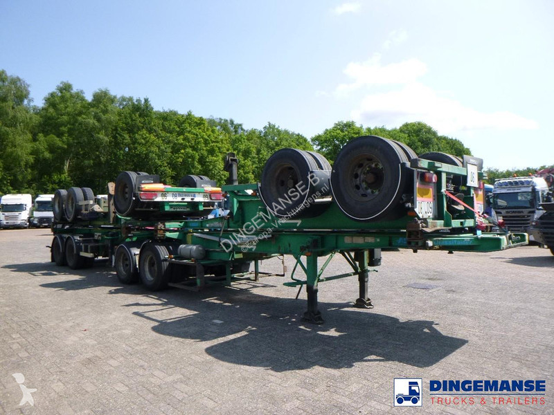 نصف مقطورة Asca Stack 4 x container trailer +...