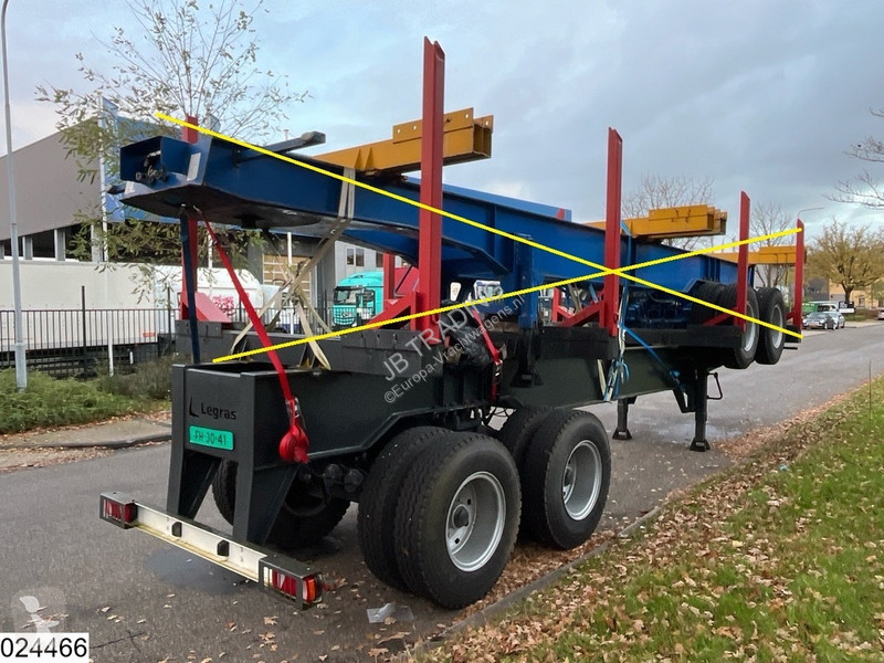 Semiremorca Legras Openlaadbak Wood transport,...