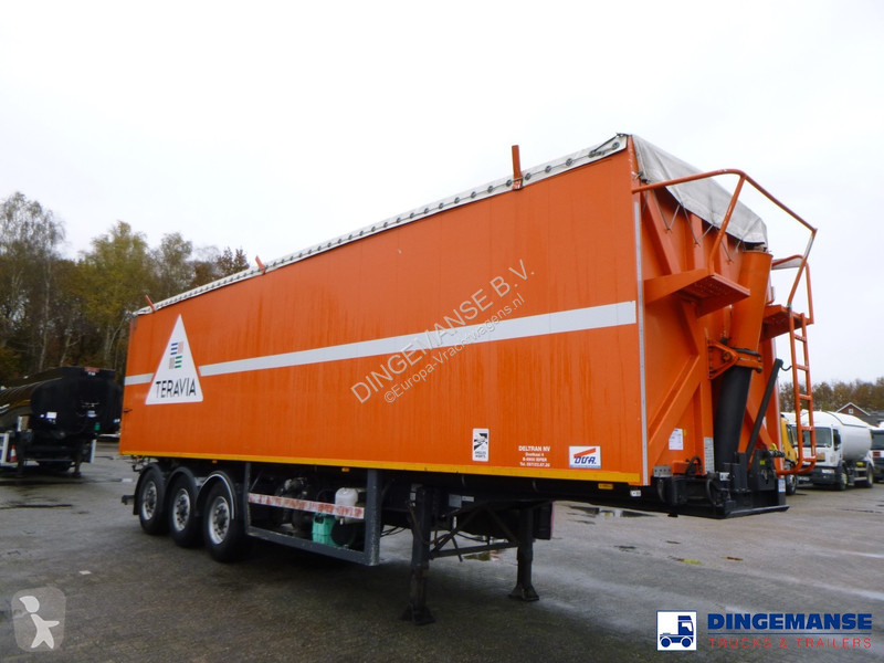 نصف مقطورة Tipper trailer alu 59 m3 + tarpaulin