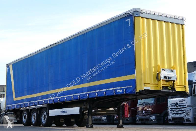 Semitrailer Krone Pritsche Plane Hubdach Edscha...