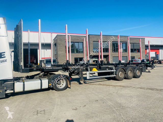 Sættevogn  Holzauflieger mit Schemel und Rungen