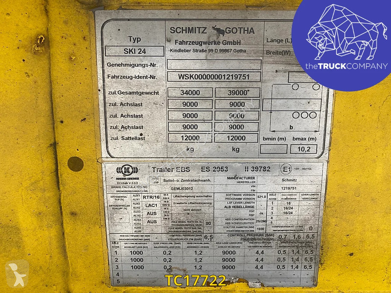 Semiremorca Schmitz Cargobull 37m³