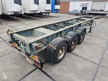 Semi remorque porte containers Van Hool