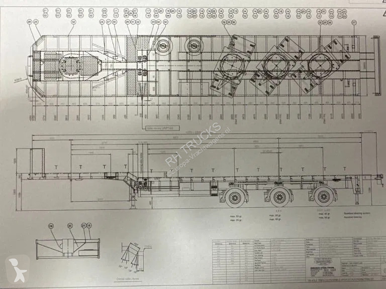 Semiremorca Broshuis 3 X EXTENDABLE TOTALE 42 M...