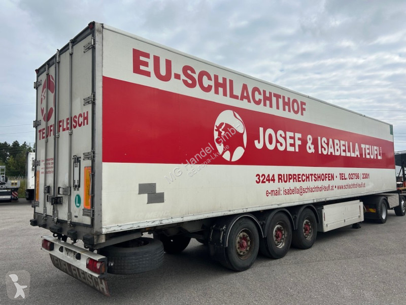 Semitrailer Menci Fleischkühler Rohrbahnen,...