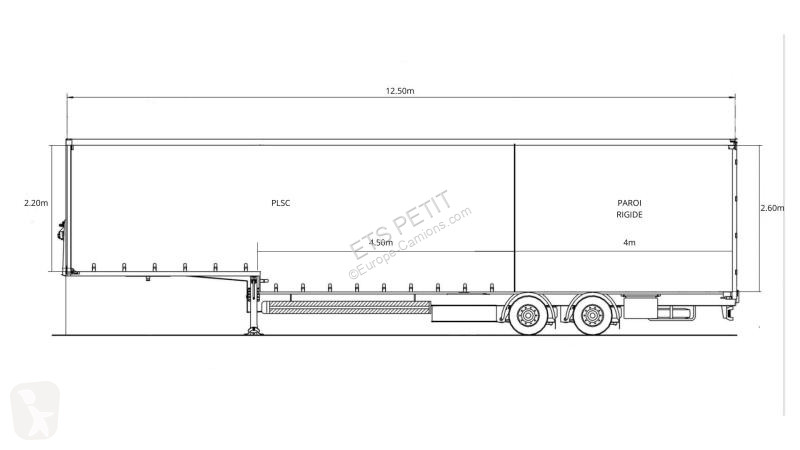 Semitrailer Samro  SURBAISSÉ 2 ESSIEUX