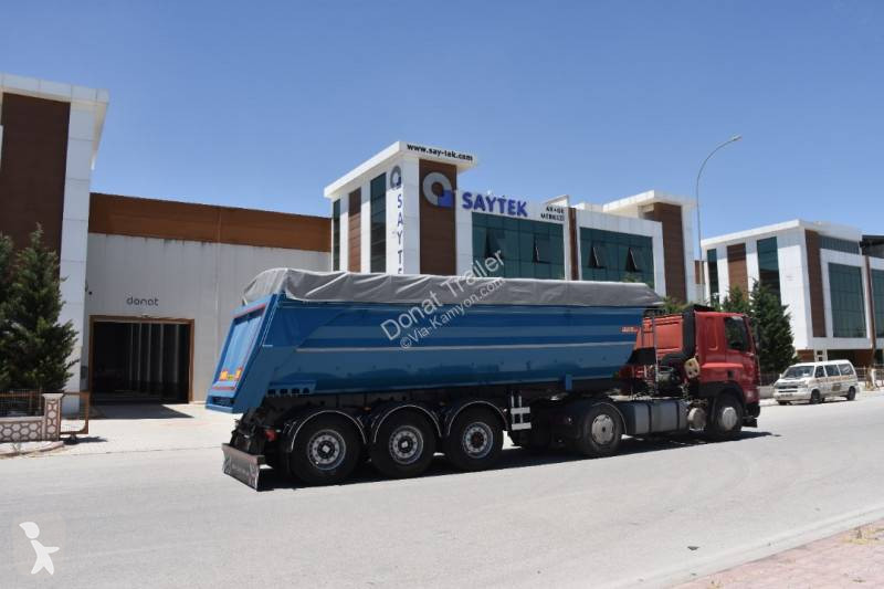 Semitrailer Donat 3 axle half-pipe tipper -...