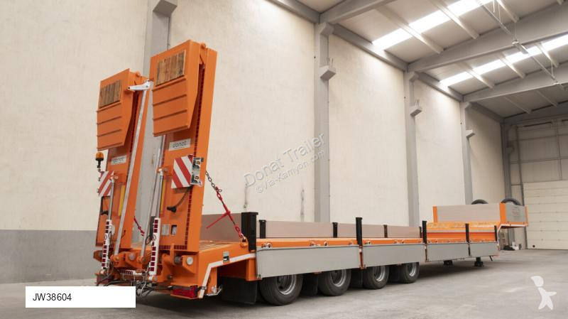 نصف مقطورة Donat 4 axle lowbed with aluminum...